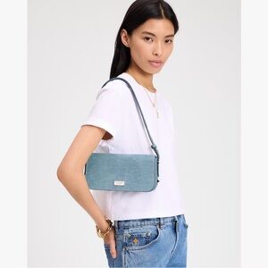 Kate Spade New York Liv Denim Suede Shoulder Bag - NWT